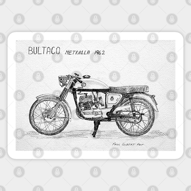 Bultaco Metralla 200cc 1962 Sticker by pops